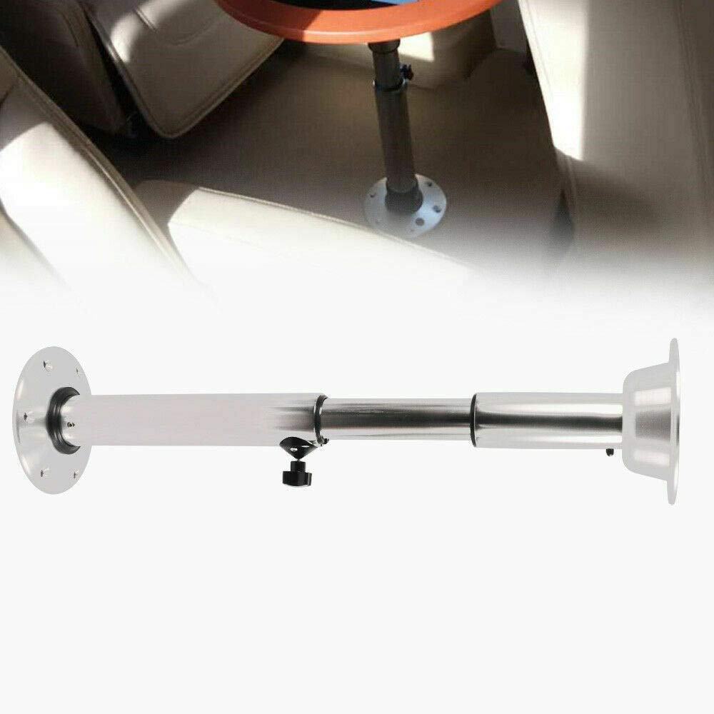 Adjustable 22-28 Table Pedestal Stand Base Silver Aluminum Z3259
