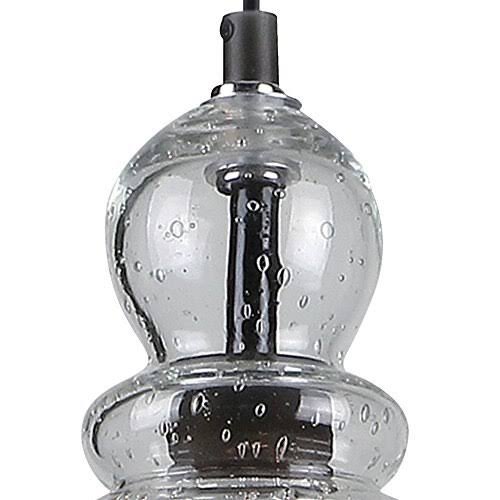 Adjustable Mini Pendant with Clear Seeded Glass A1922
