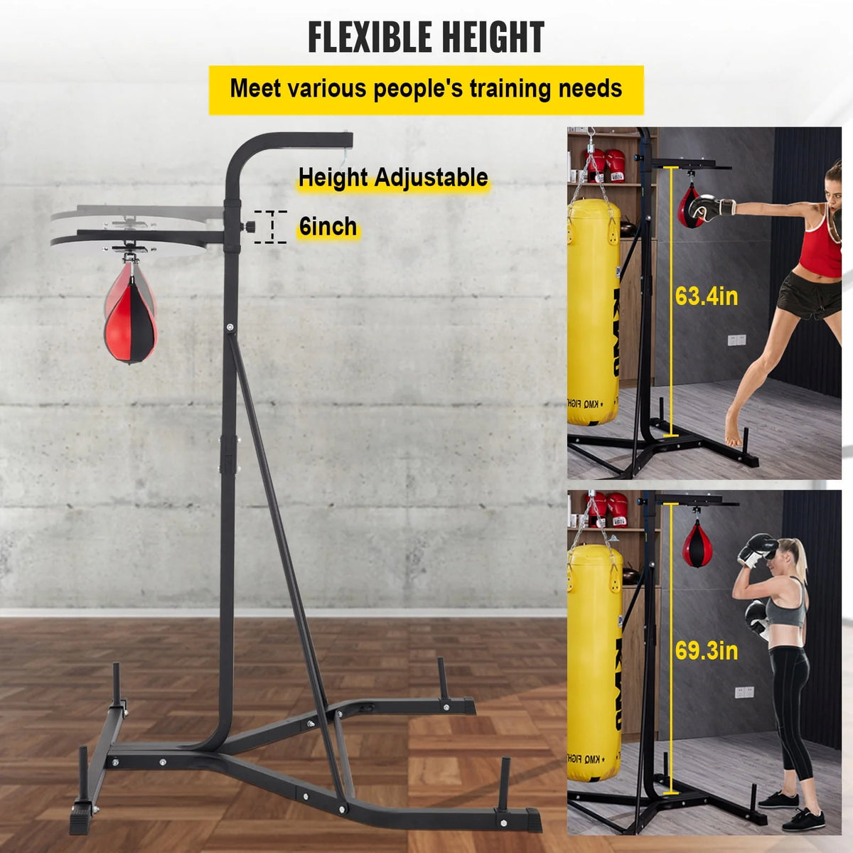 Free Standing Foldable Single Station Punching Bag Stand P85379