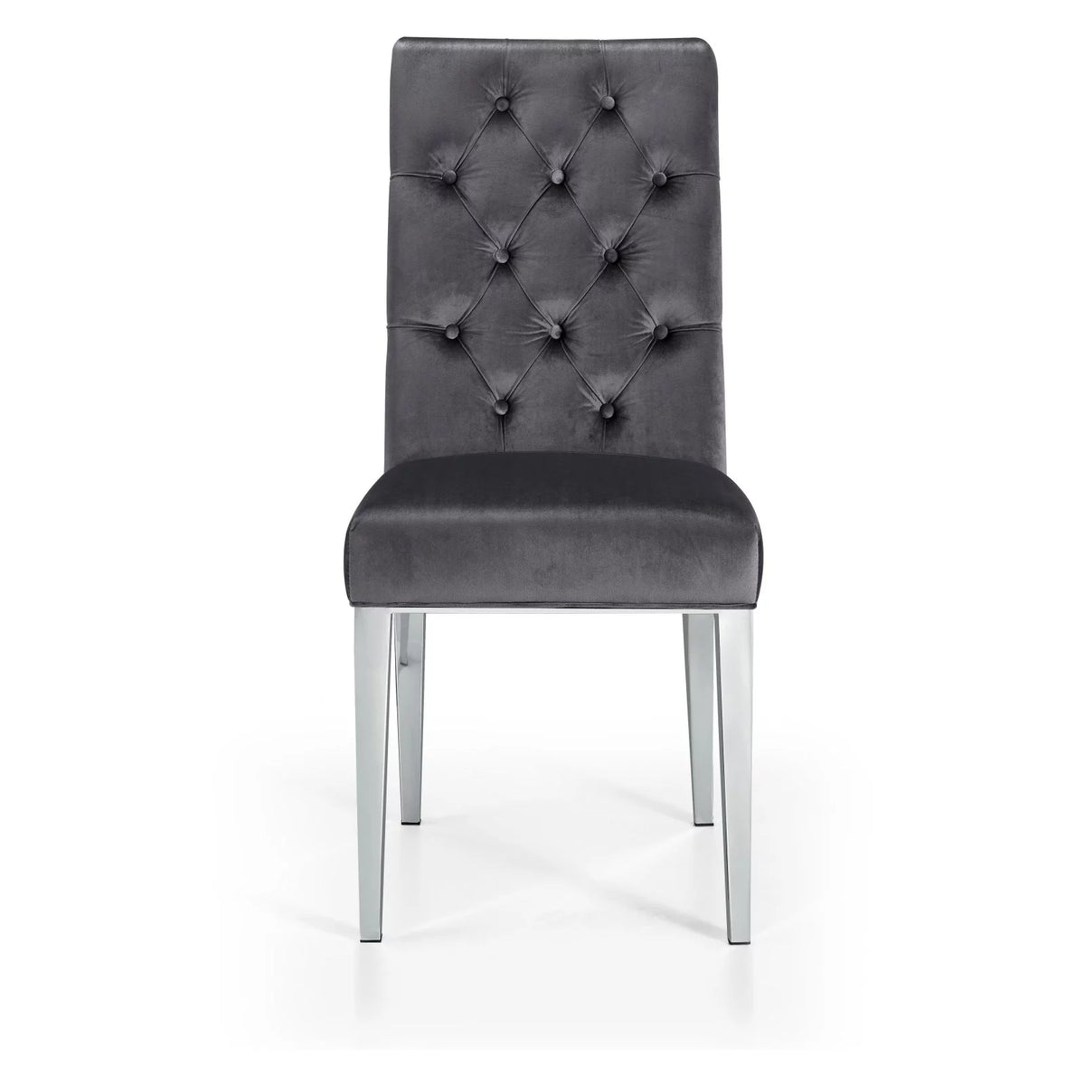 Black Velvet Dining Chair Set of 2 M210606