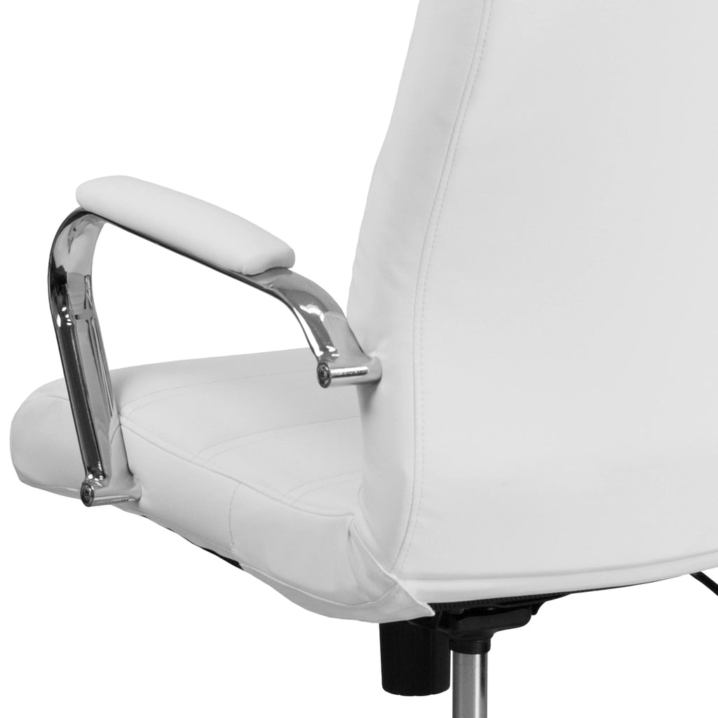 High Back LeatherSoft Executive Swivel Office Chair with Chrome Base G4783