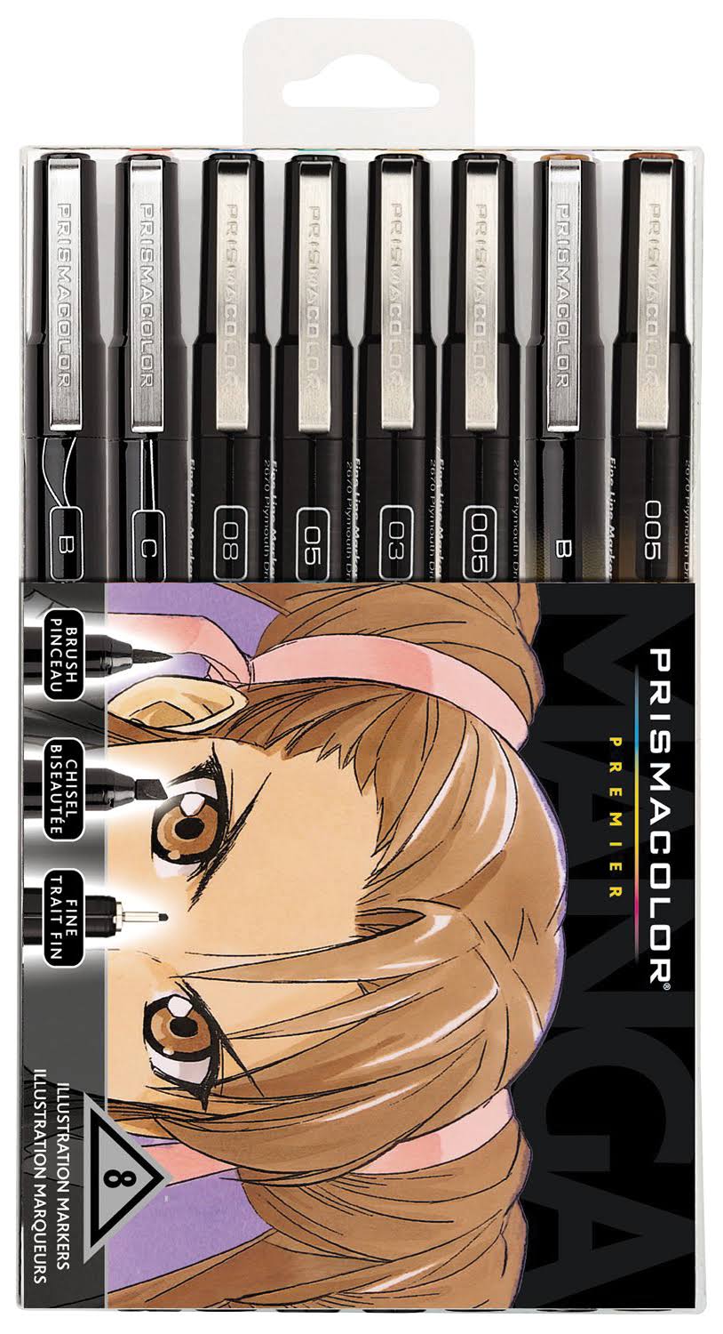 Manga Art Markers 8 pack M82679