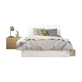 3 Piece Full Size Bedroom Set Natural Maple & White Q25264