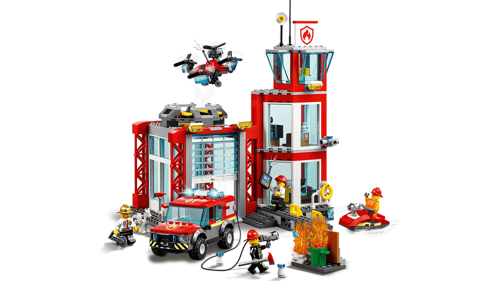Fire Station Building Set 509 Pieces O91205
