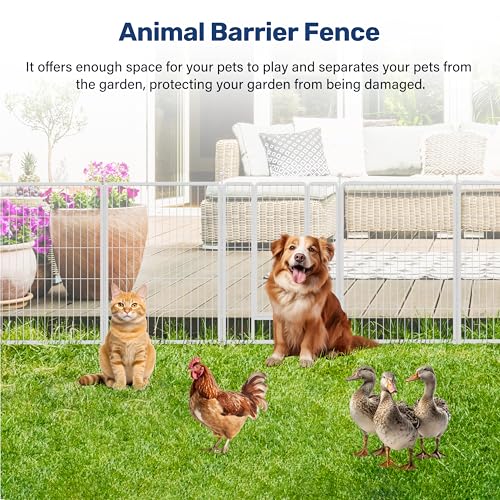 40 Inch 8 Panels Heavy Duty Metal Dog Playpen I6725
