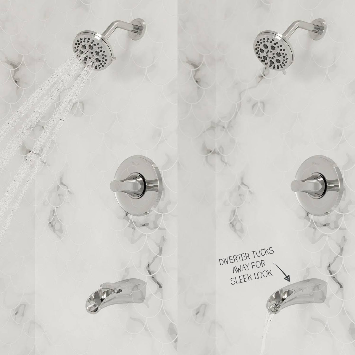 1-Handle Tub and Shower Faucet with Valve Tuscan Bronze S7621