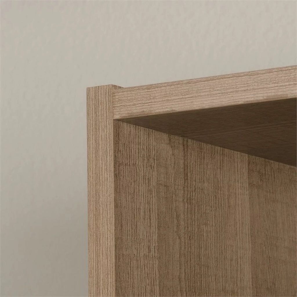 4-Shelf Engineered Wood Bookcase with Doors A6702