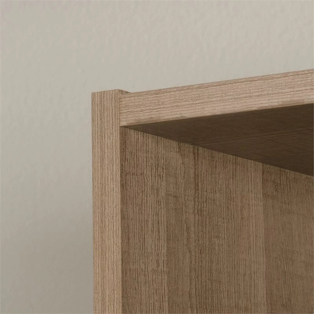 4-Shelf Engineered Wood Bookcase with Doors A6702