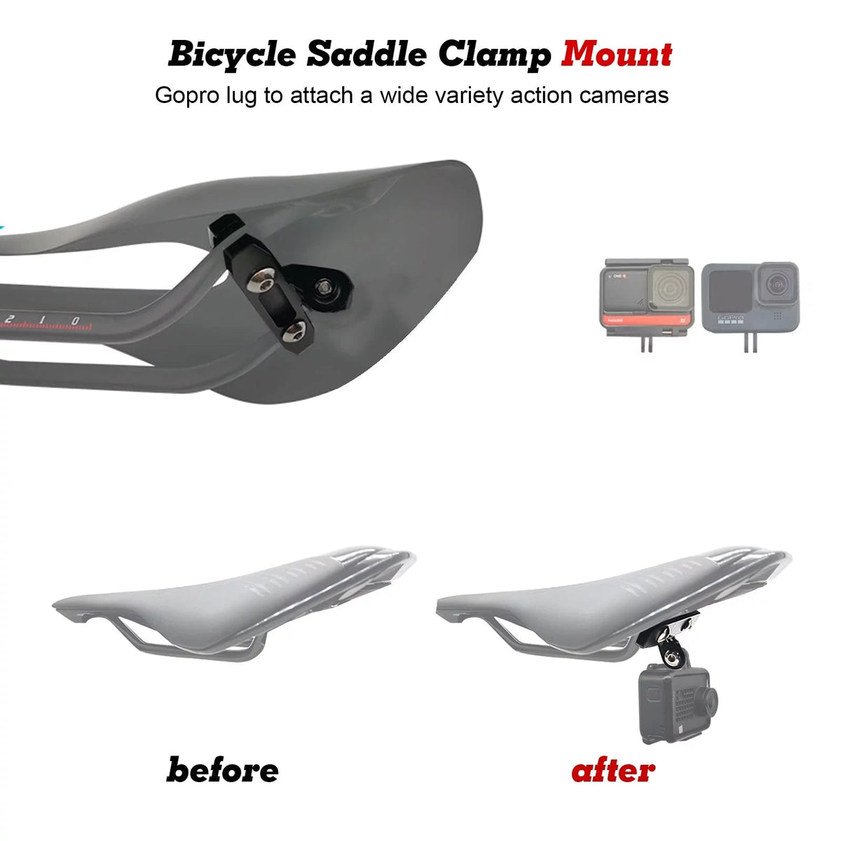 Bike Saddle Clamp Mount Holder M540