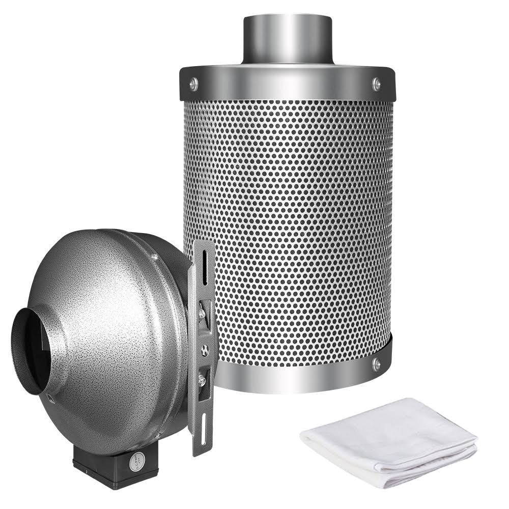 8 inch 750 CFM Inline Fan with Carbon Filter V334993
