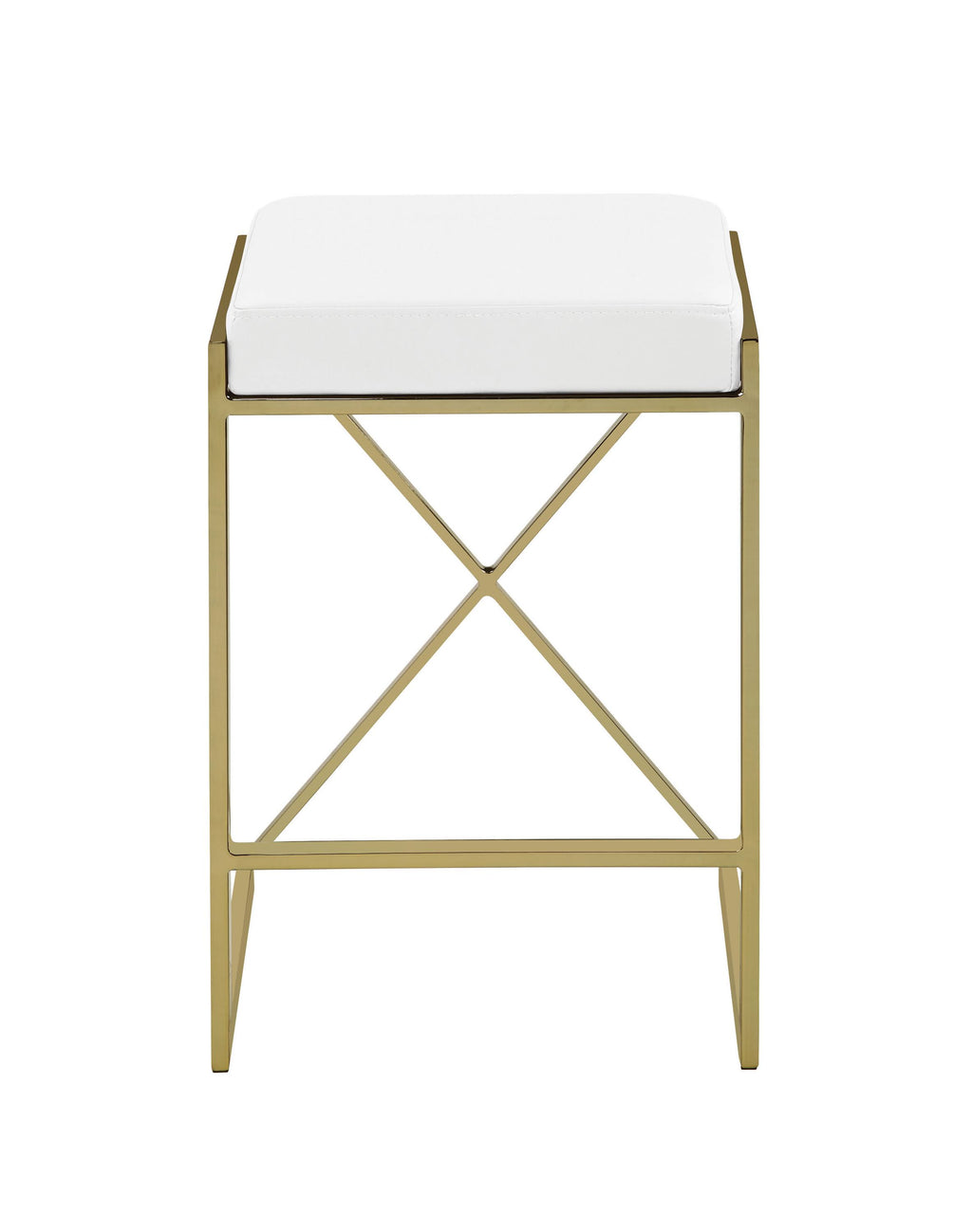 White Counter Height Stool N30011