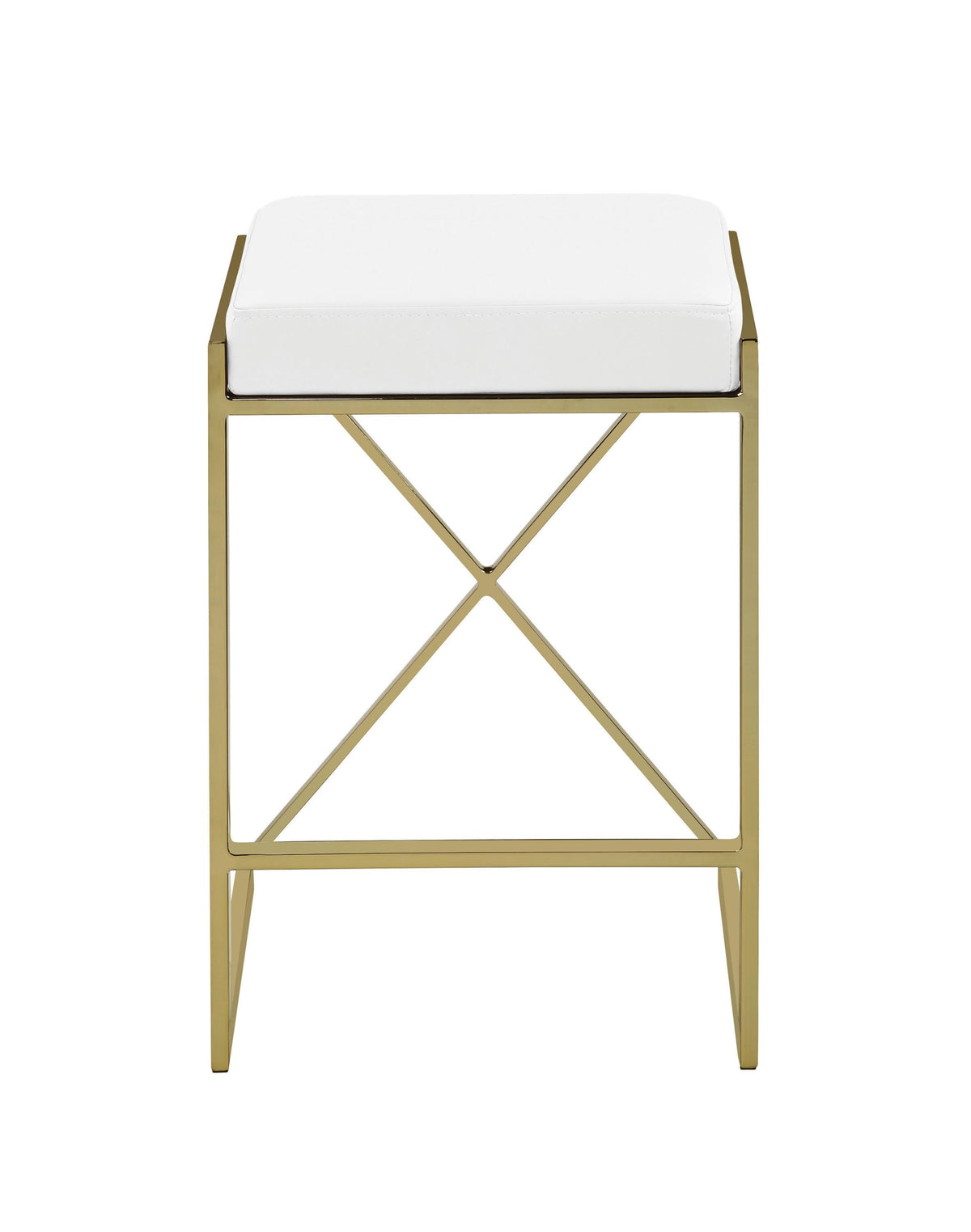 White Counter Height Stool N30011