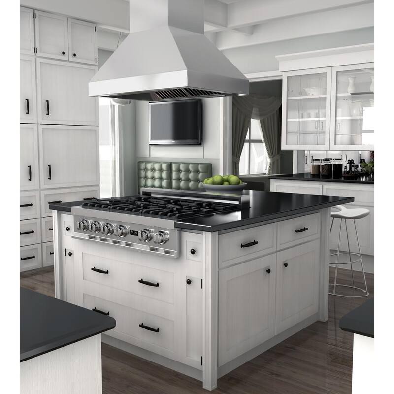 36 in. 500 CFM Ducted Island Mount Range Hood R869588