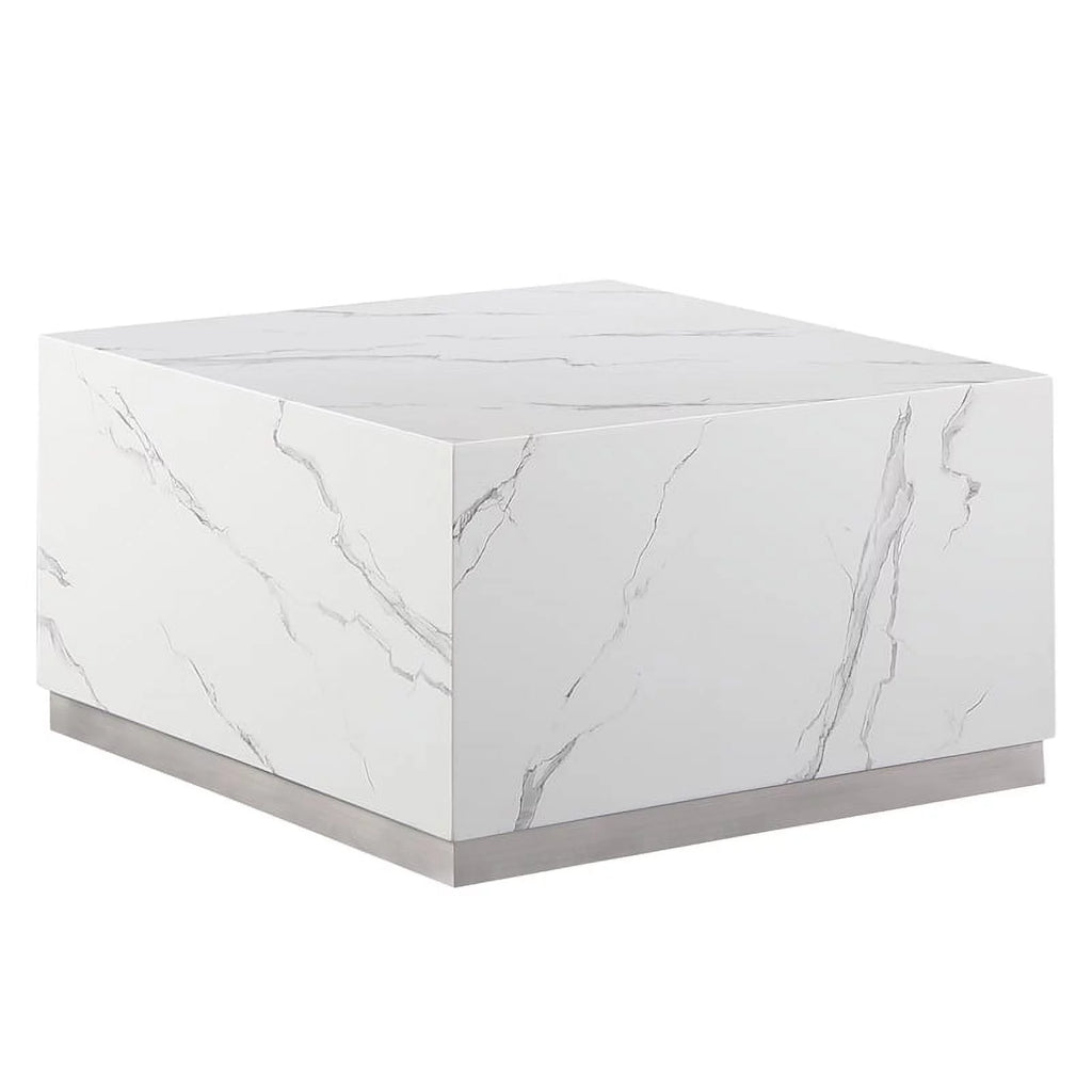 Square Faux Marble Coffee Table M697