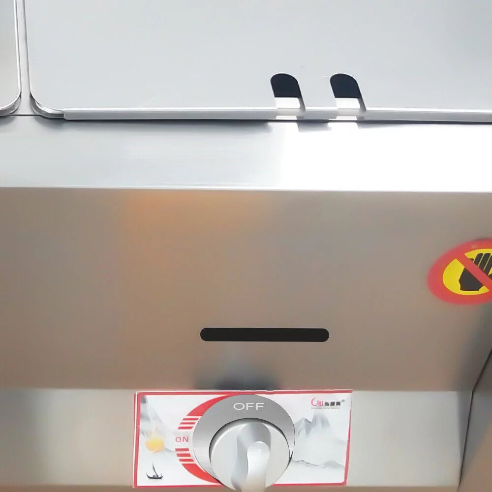 2 Pan Stainless Steel Commercial Gas Deep Fryer A597