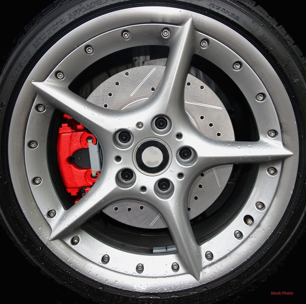 Red Powder Coated Caliper Assembly Pair Set D851