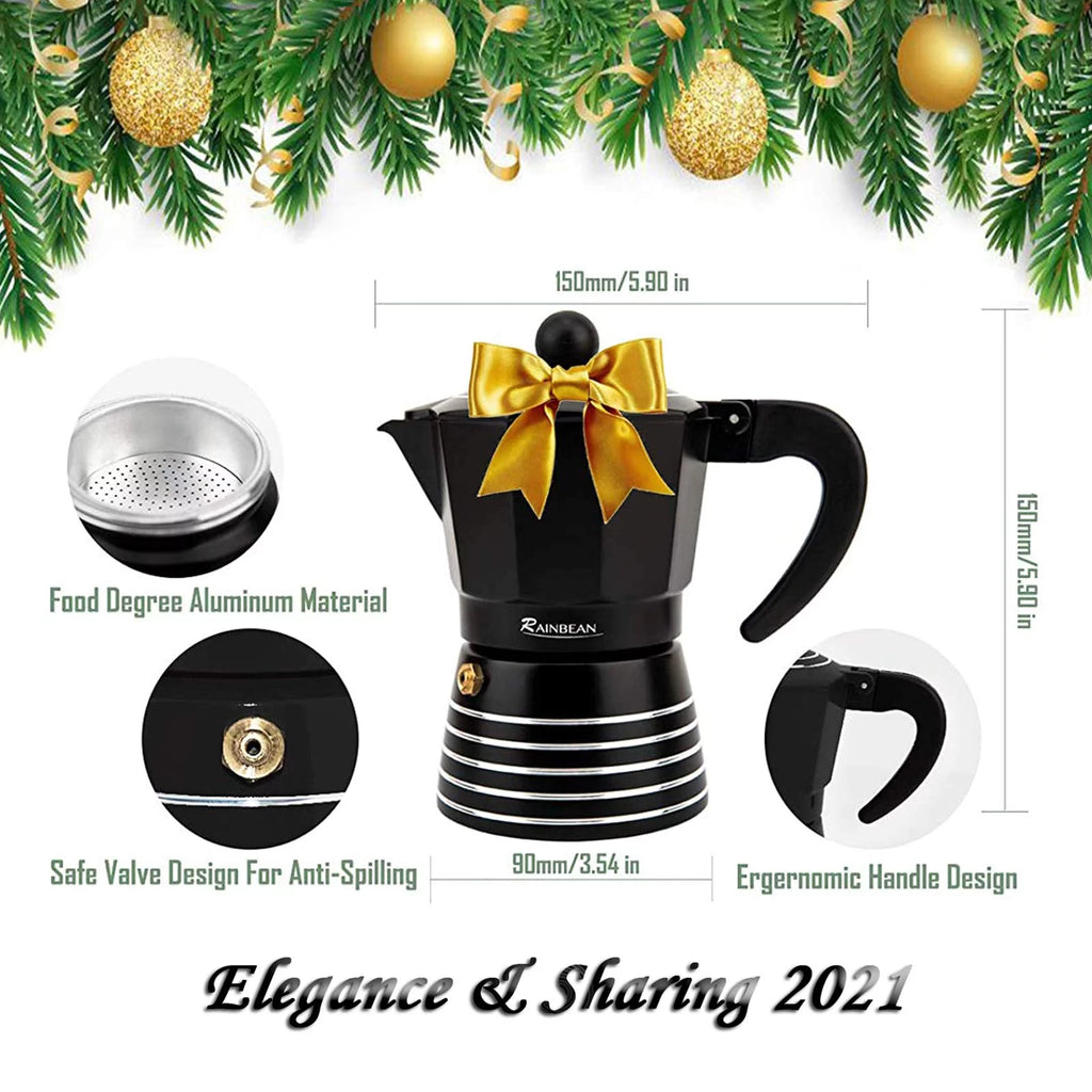 3 Cup Aluminum Stovetop Espresso Maker W2899