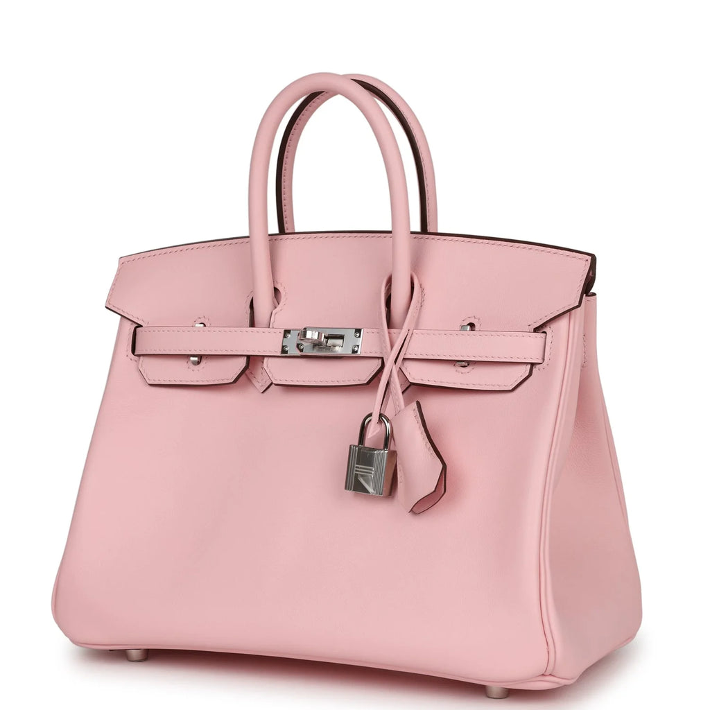 Birkin 25 Rose Sakura Swift Palladium Hardware L6107
