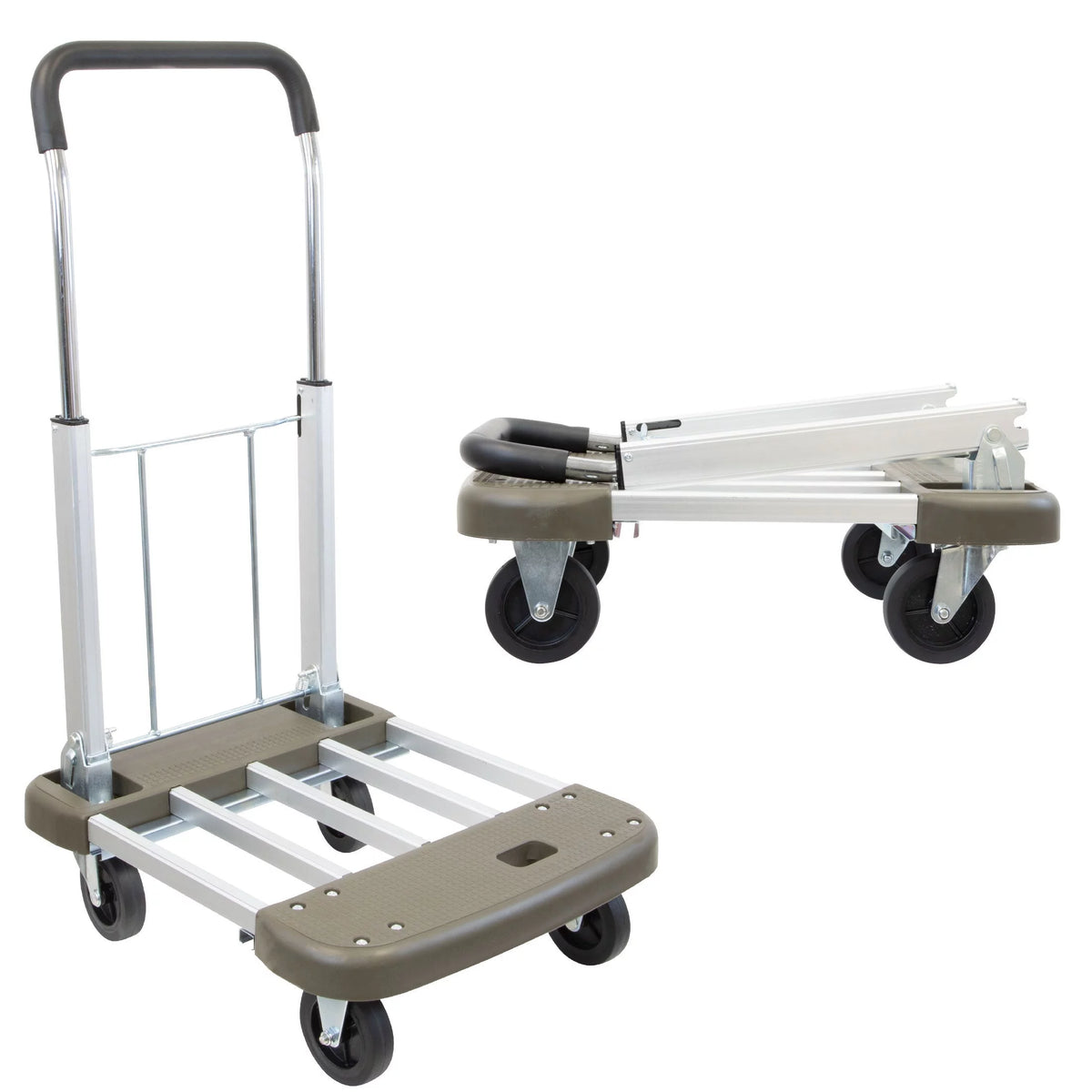 Folding Platform Hand Truck with Expandable Base T6386