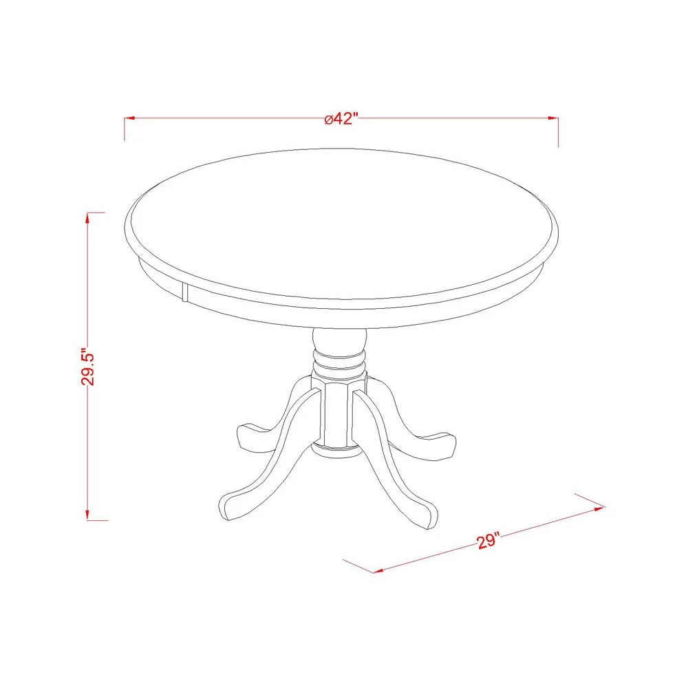 Round Wood Dining Table L8652