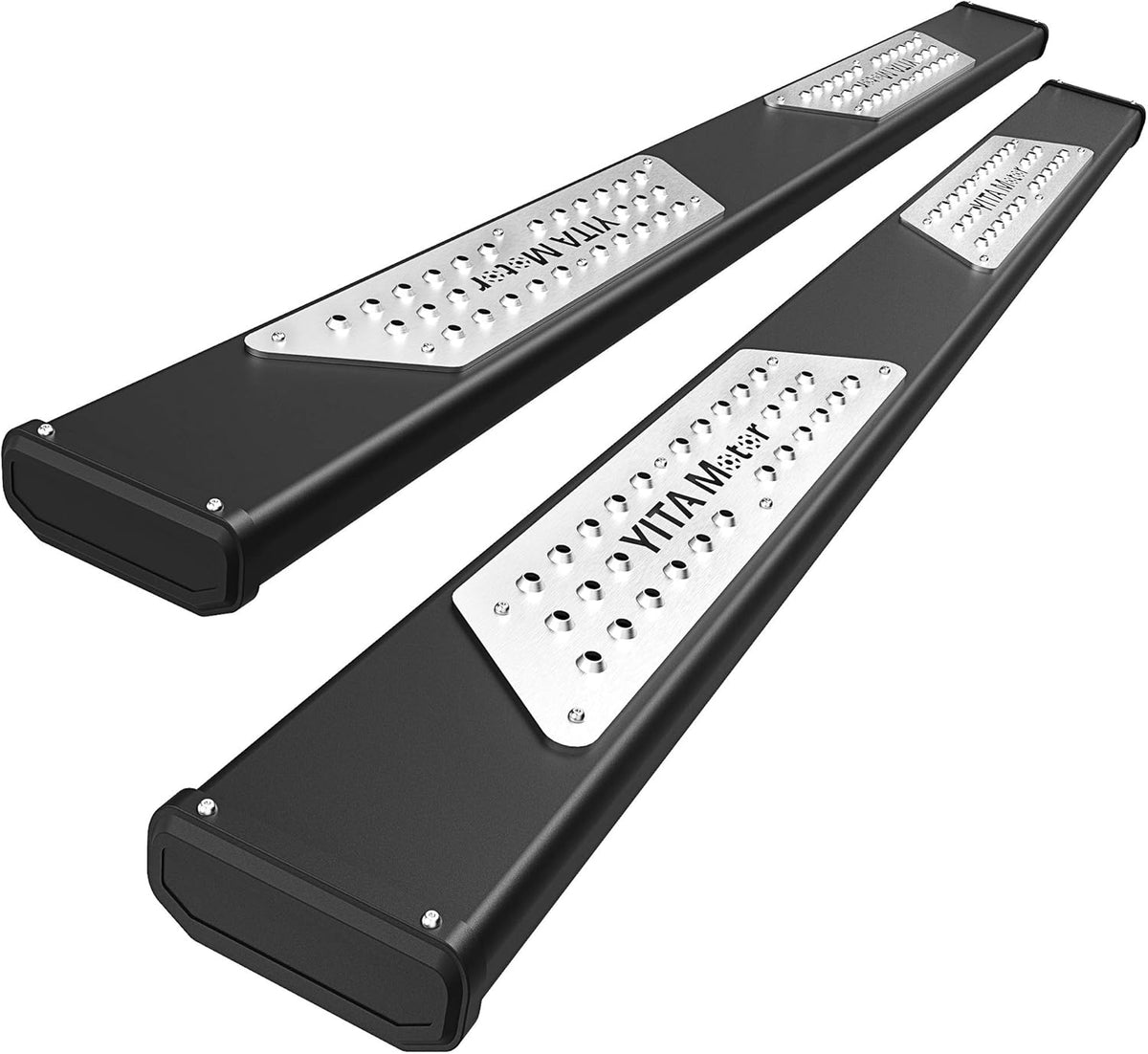 6.5 Inches Textured Black Running Boards C9854