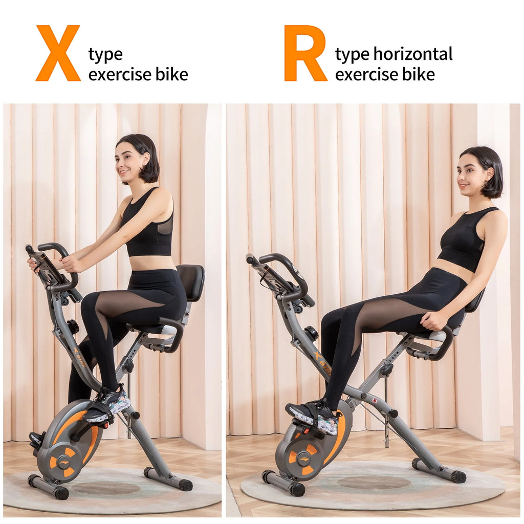 Folding Recumbent Exercise Bike with Resistance Bands L117374