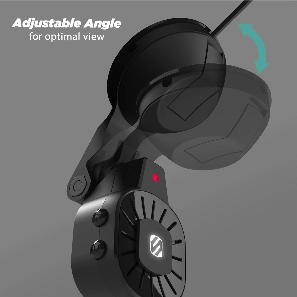Full HD Smart Windshield Mount Car Dash Cam Black D5500