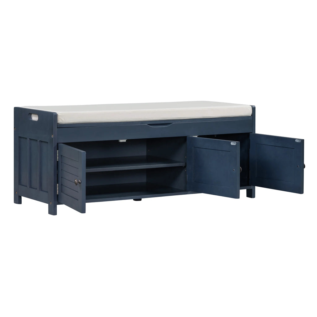 Blue Storage Bench F9591