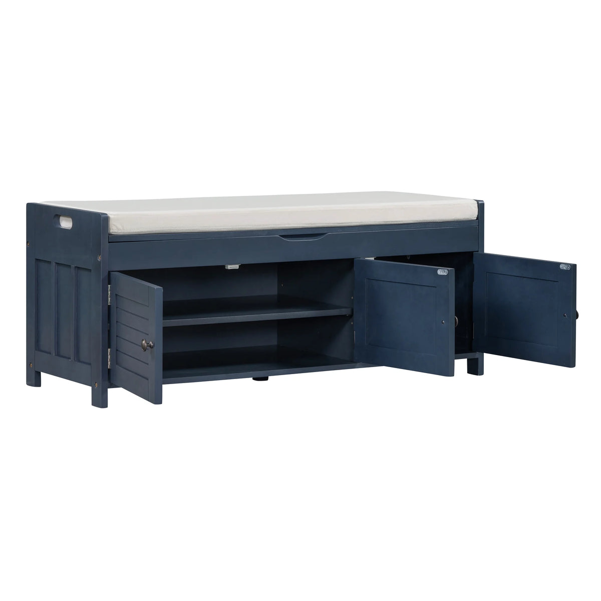Blue Storage Bench F9591