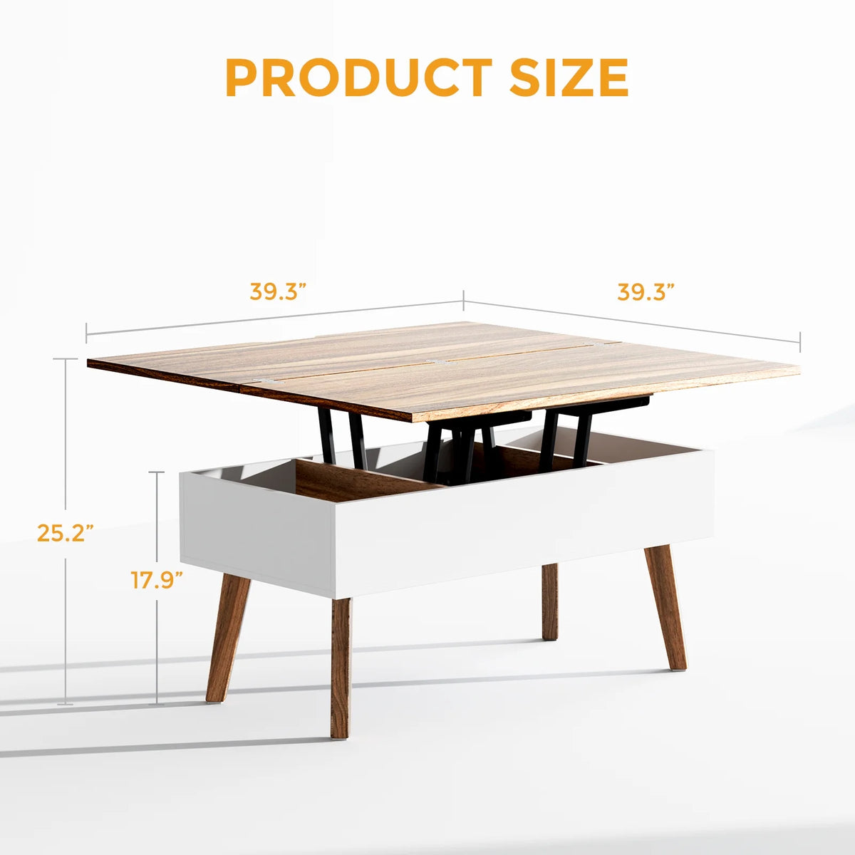 3 in 1 Lift Top Coffee Table with Storage Q43273