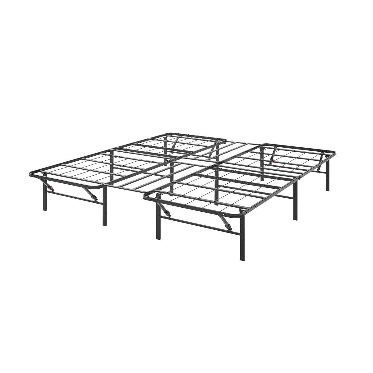 14 Convertible High Platform Metal Bed Frame, Twin/Full, Black G877