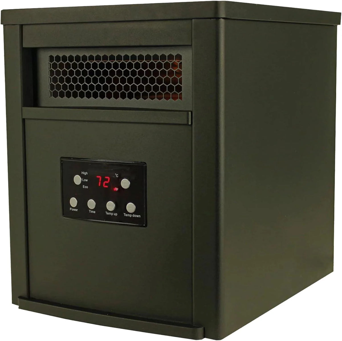 1500W Portable Electric Infrared Quartz Space Heater with Remote Control Black 2 Pack J864