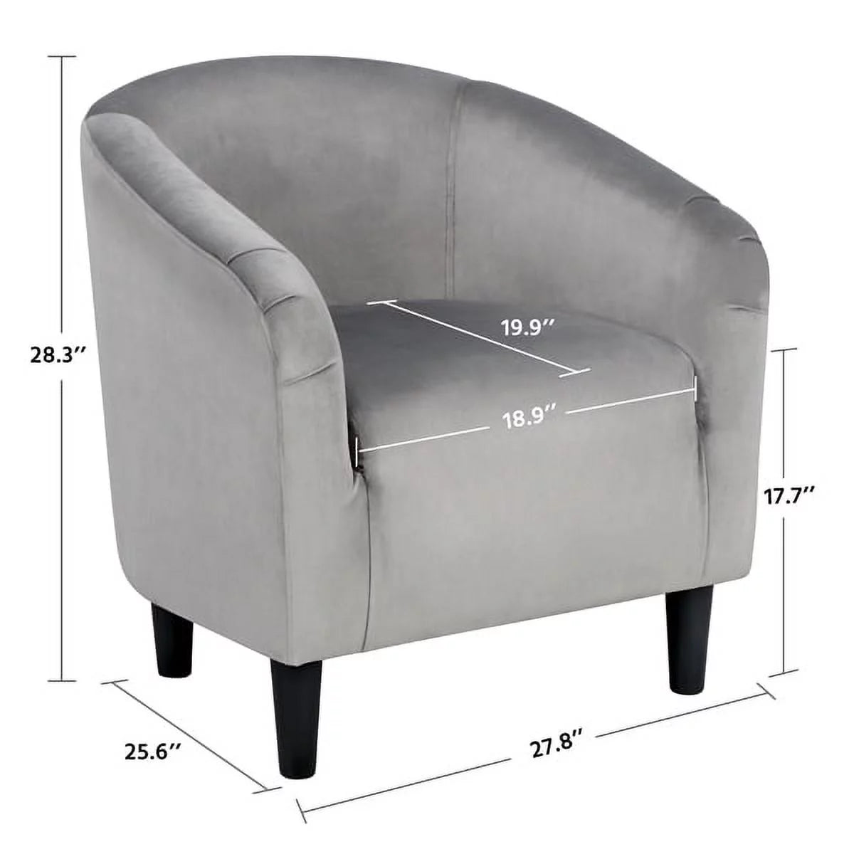 Yellow Upholstered Velvet Accent Chair Z12006
