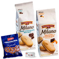 Dark Chocolate Sea Salt Cookies, Orange Chocolate Cookies, Chocolate Covered Pretzels Snack Bundle A7937