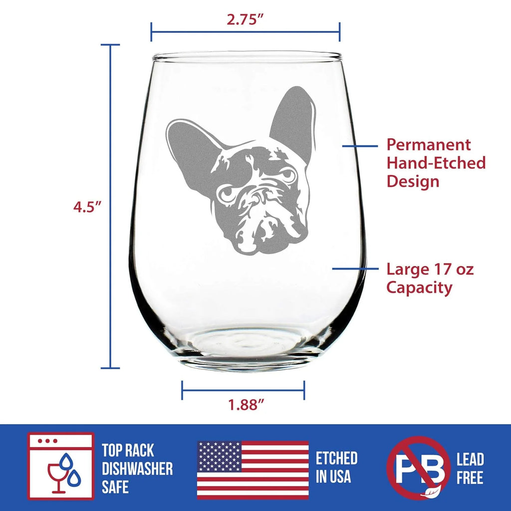 French Stemless Wine Glass 17 Oz I9045