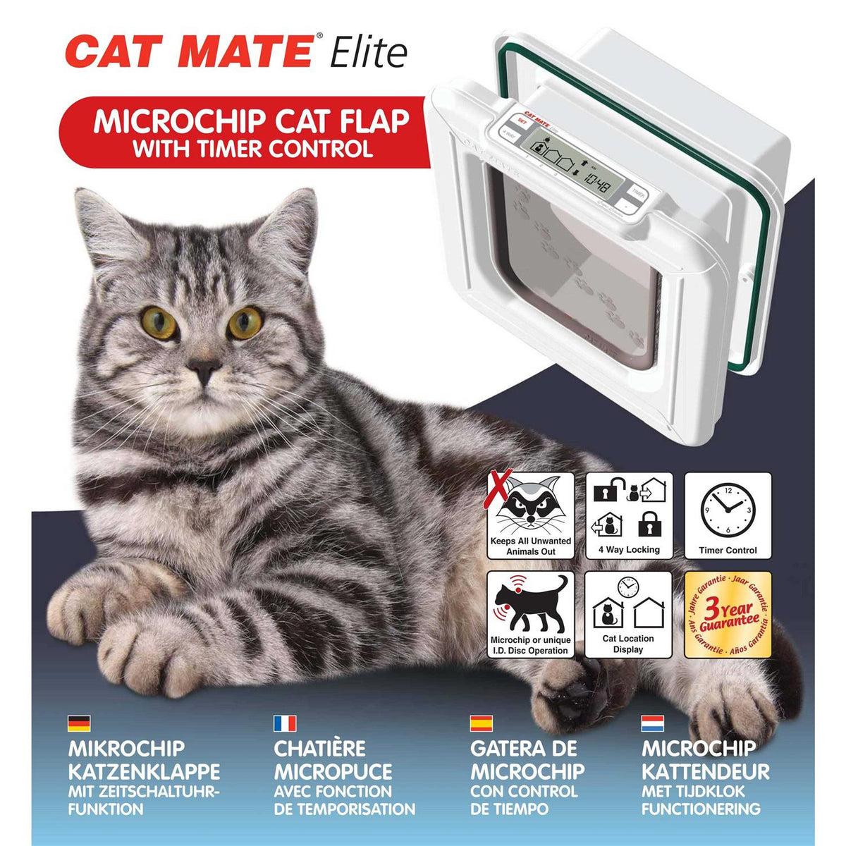 Microchip Cat Flap with Timer Control W436