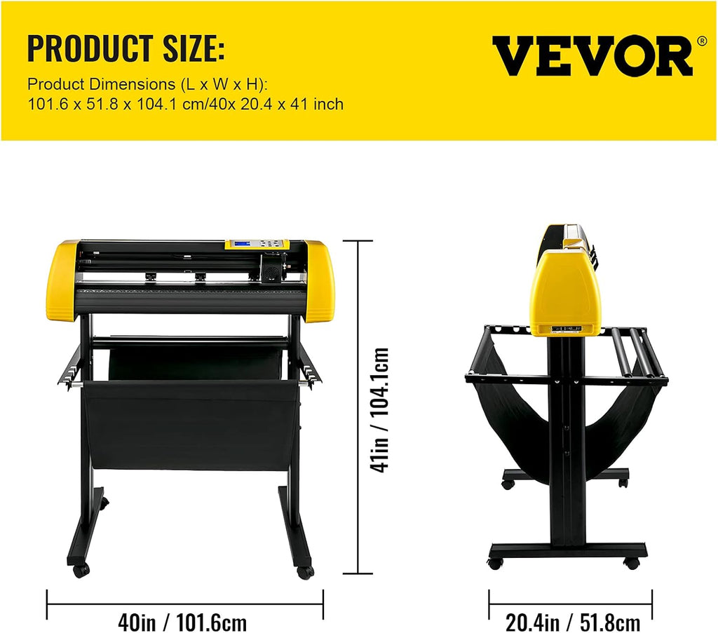 Vinyl Cutter Machine, 34 in Plotter Printer with Floor Stand X4618
