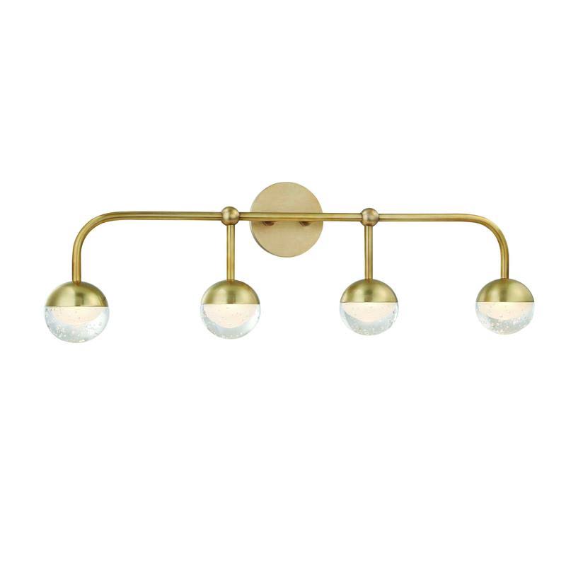 Aged Brass LED Bath Light O48148