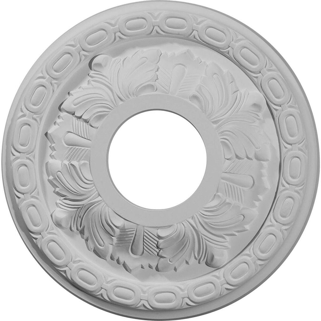 Leaf Ceiling Medallion Hand-Painted Burnished Mahogany B777