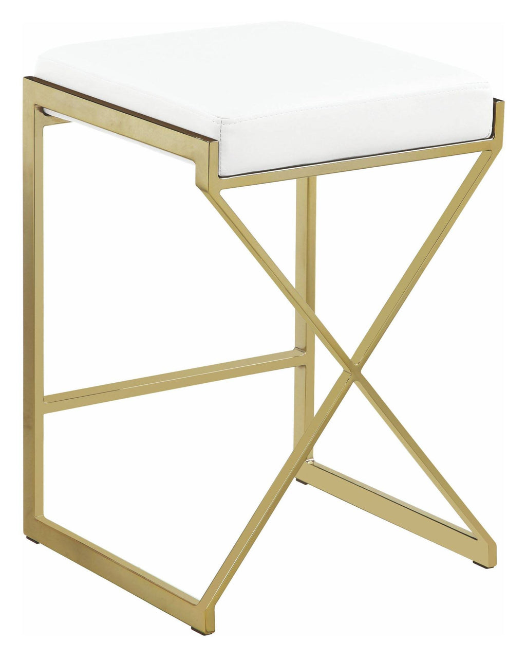 White Counter Height Stool N30011
