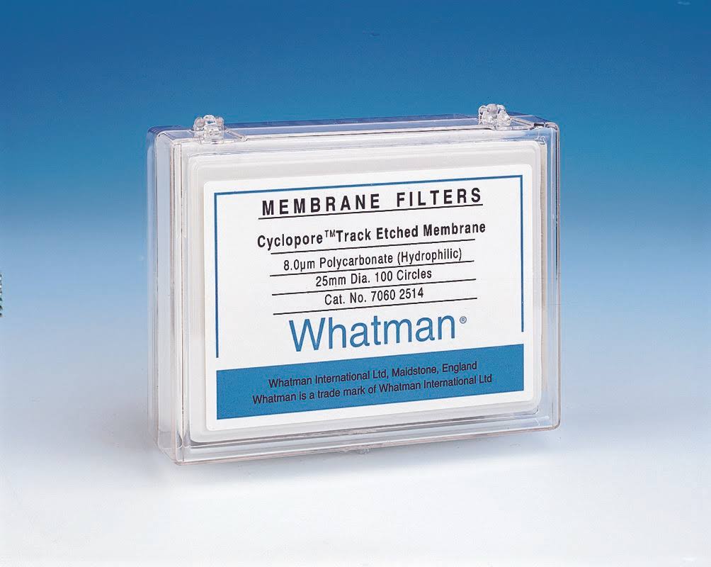 Hydrophilic Polycarbonate Filter Membrane 0.8 um, 25 mm (100/Pack) O9897