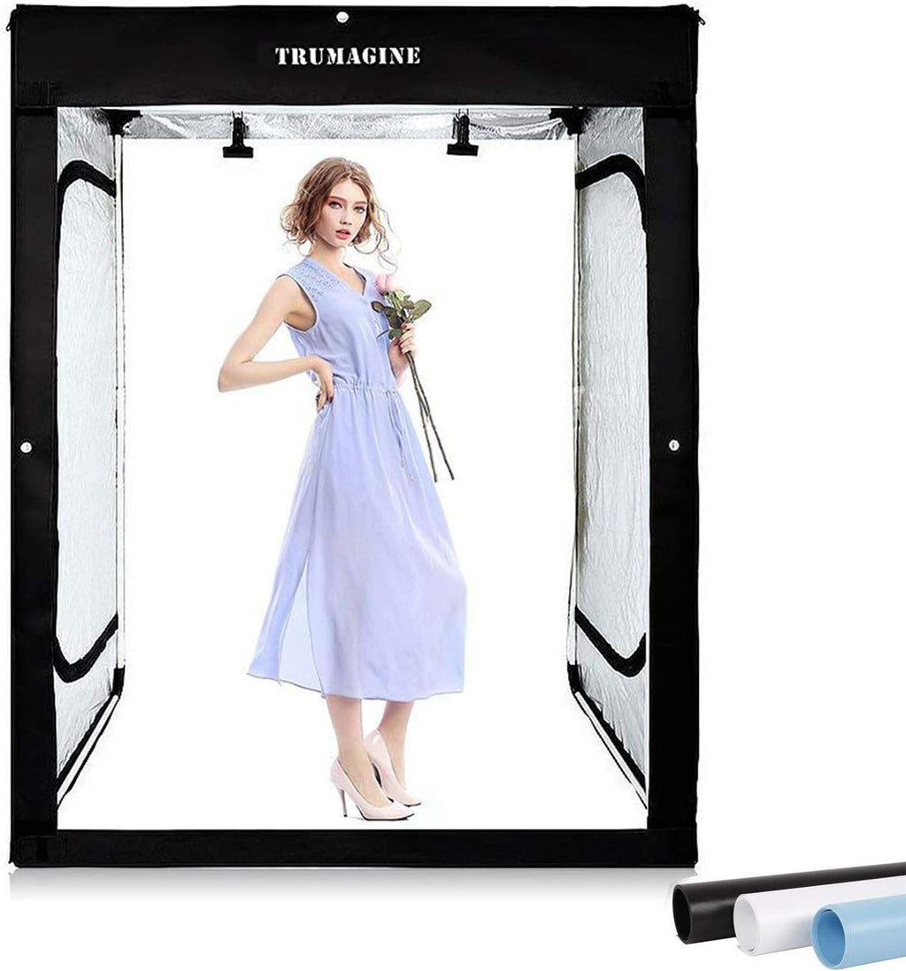 LED Photography Lightbox with 3 Colors Backdrops and Carrying Bag K2447