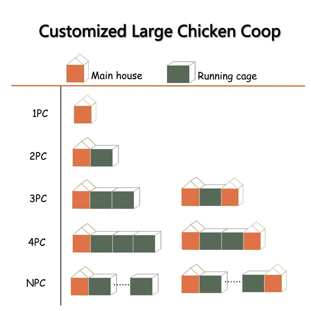 Large Wooden Chicken Coop D45276