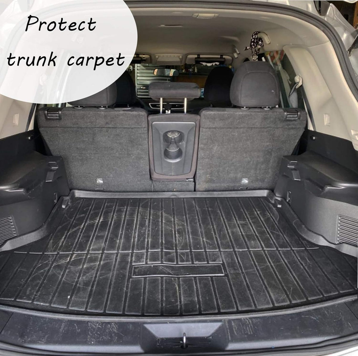 Black Cargo Liner Trunk Mat Cargo Tray U53476