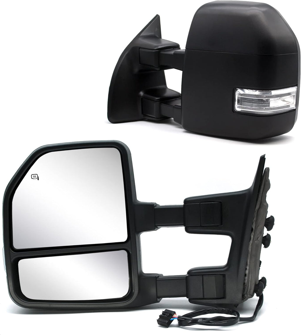 Black Power Heated Towing Mirror V98581