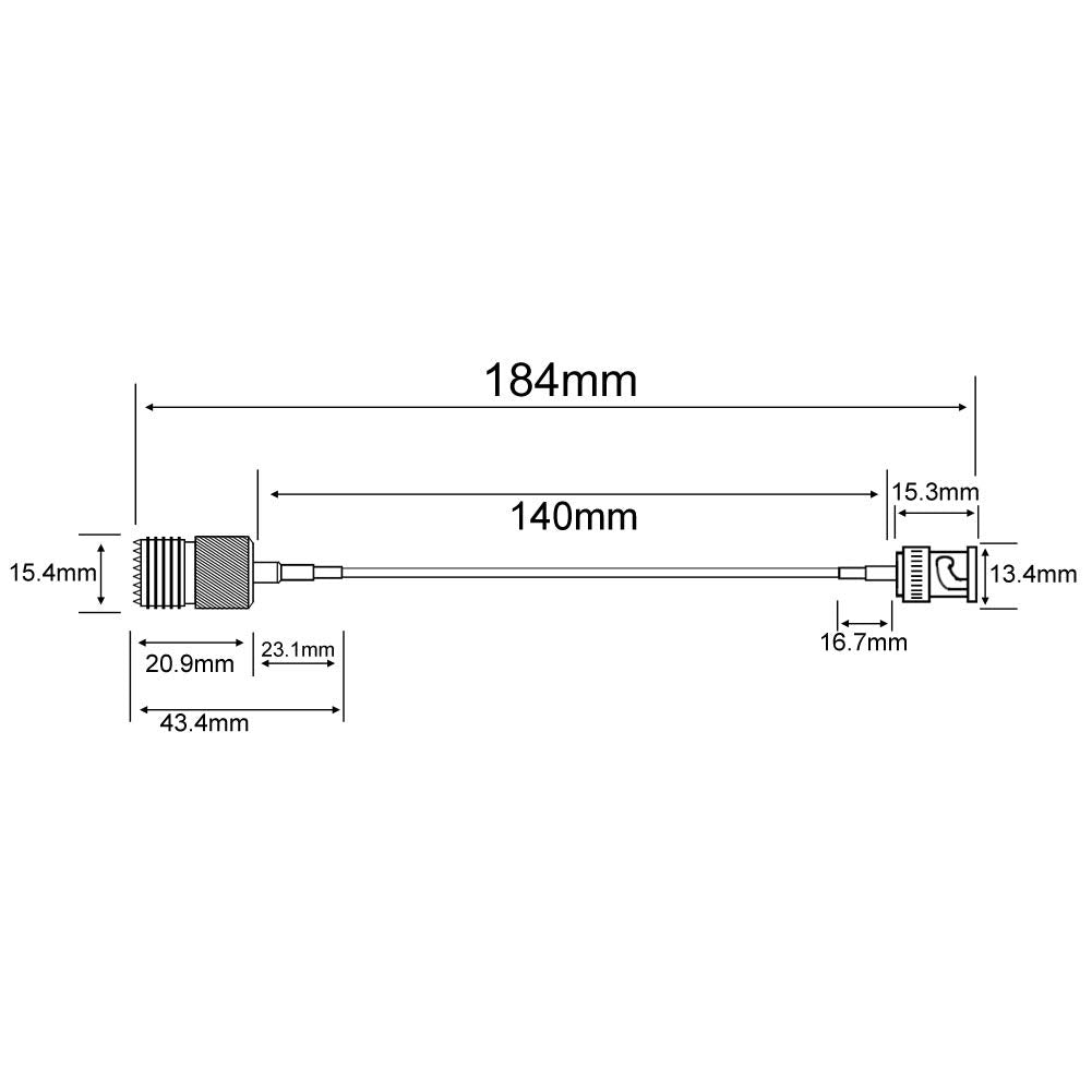 BNC to UHF Coax Antenna Cable Pack of 2 X3752