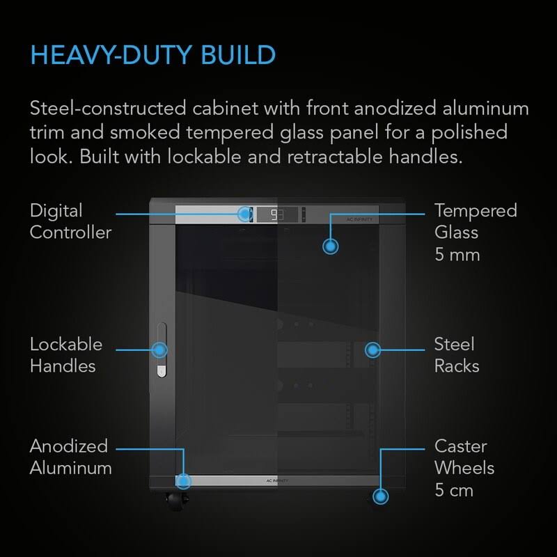 Wall Mount Equipment Rack Cabinet with Smart Controller 12U M16106