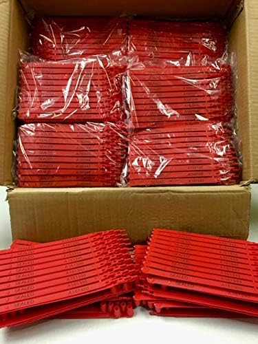 Red Plastic Seal Security with Print Progressive Numbering H942375