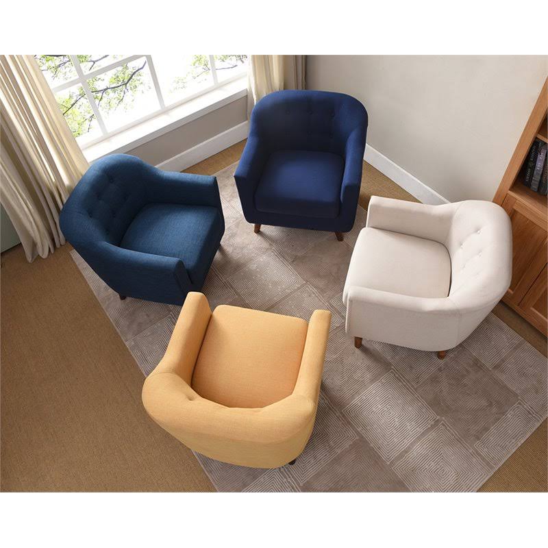 Yellow Fabric Accent Chair H43832