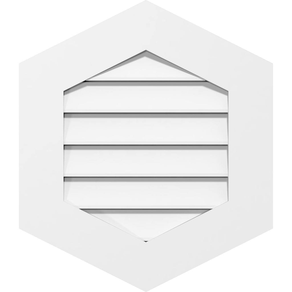 Vertical Peaked Surface Mount PVC Gable Vent V703